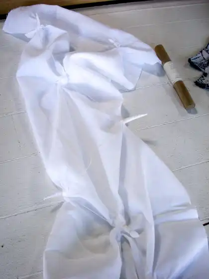 体験2・糸巻き終わり染色前