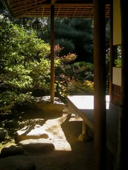 竹田邸茶室1 茶室からの眺め