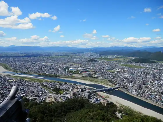 Looking down from the castle tower
