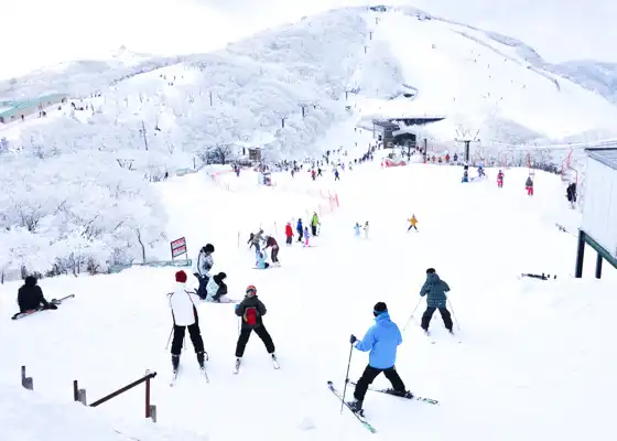 Mount Gozaisho in the winter time