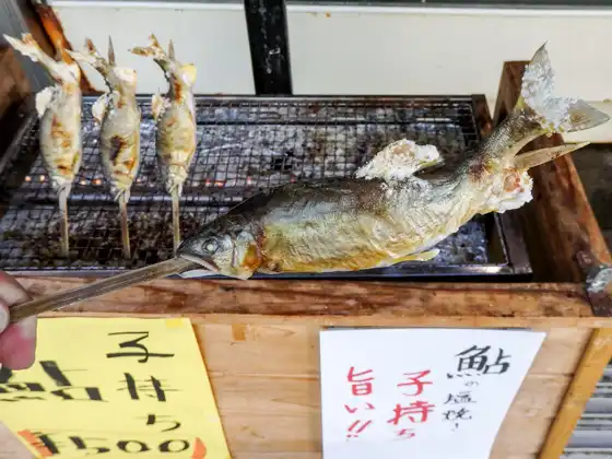 Salt-grilled Ayu (sweetfish) 